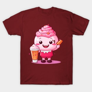 kawaii Ice cream  T-Shirt cute Candy food gilrl T-Shirt